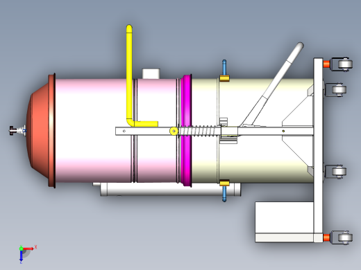 工业吸尘器模型sw21俯视缩略图