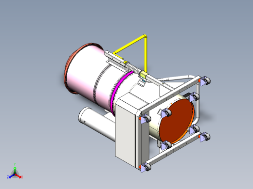工业吸尘器模型sw21正等轴测缩略图