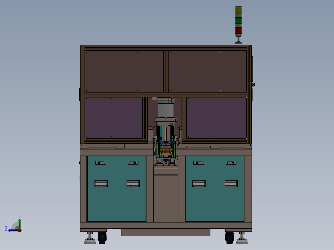PCB板自动摆盘机sw20可编辑右视图
