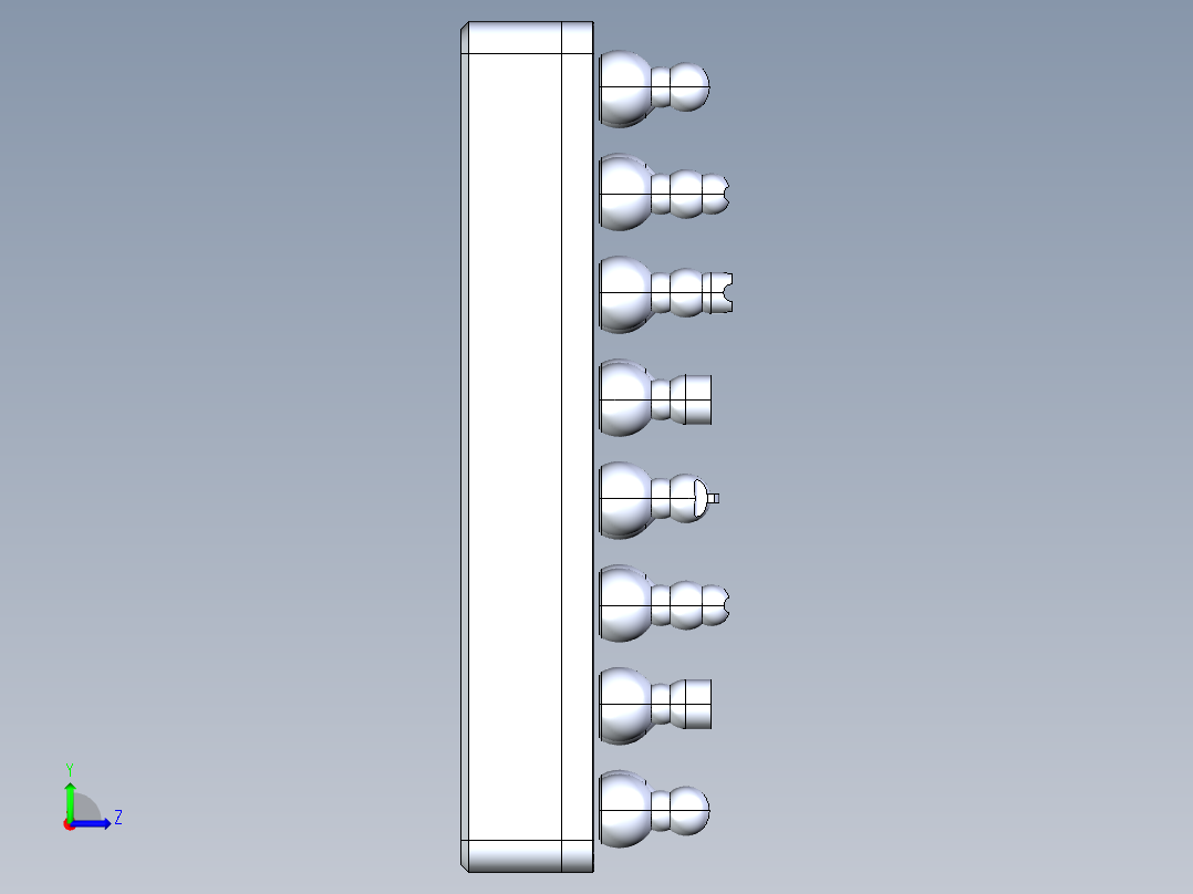国际象棋左视图