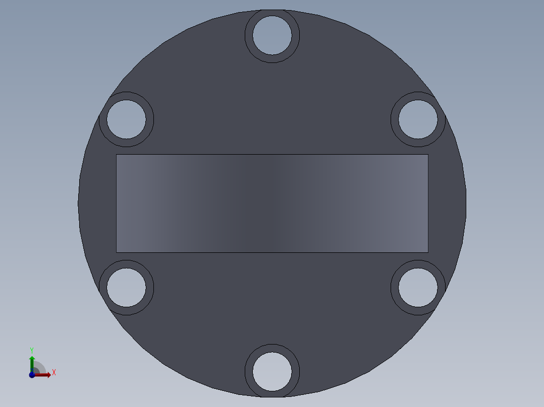 液压缸.零件前视图