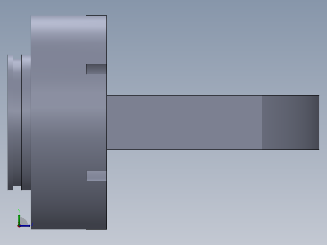 液压缸.零件左视图