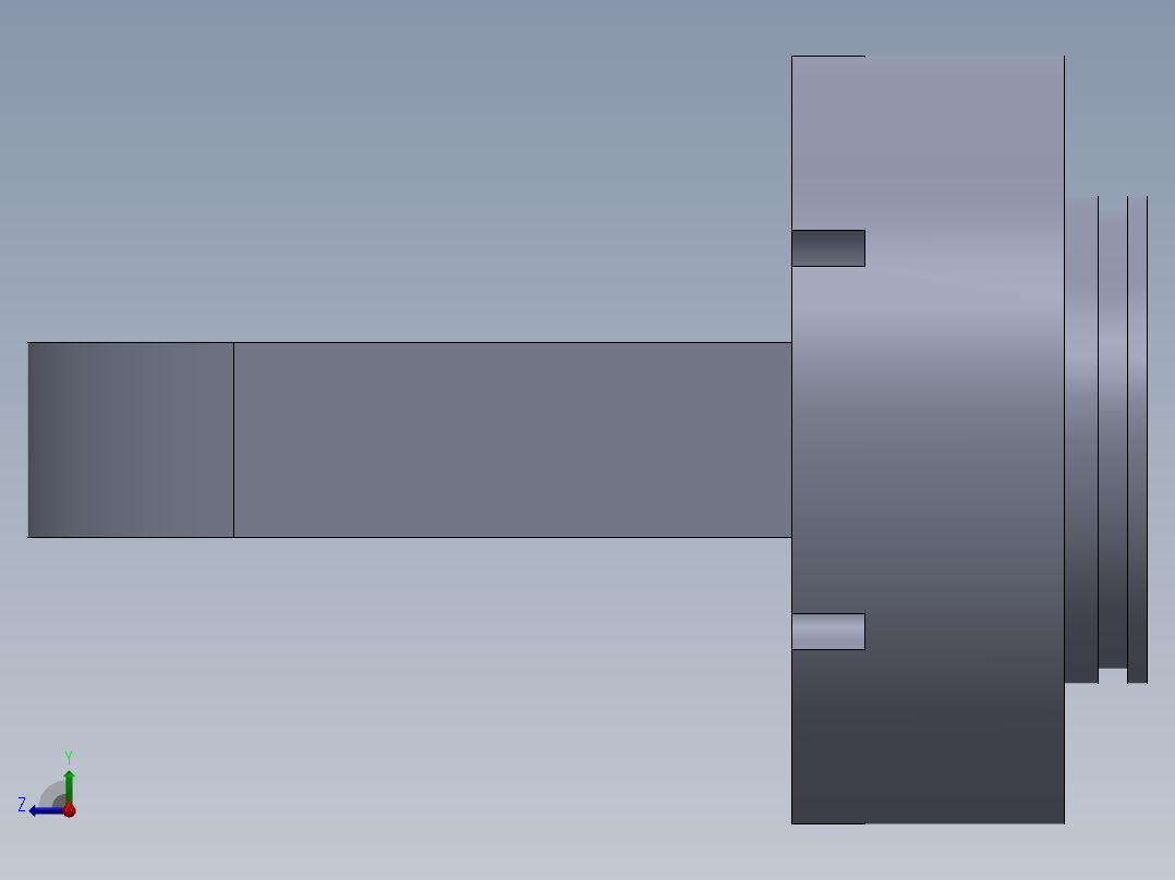 液压缸.零件右视图