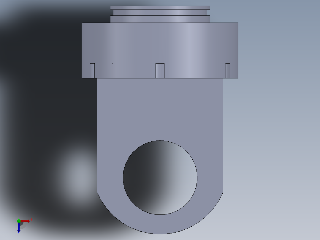 液压缸.零件俯视图