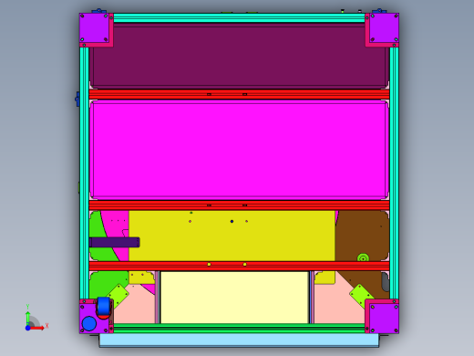 液晶显示屏背光模组质量检测装置前视缩略图
