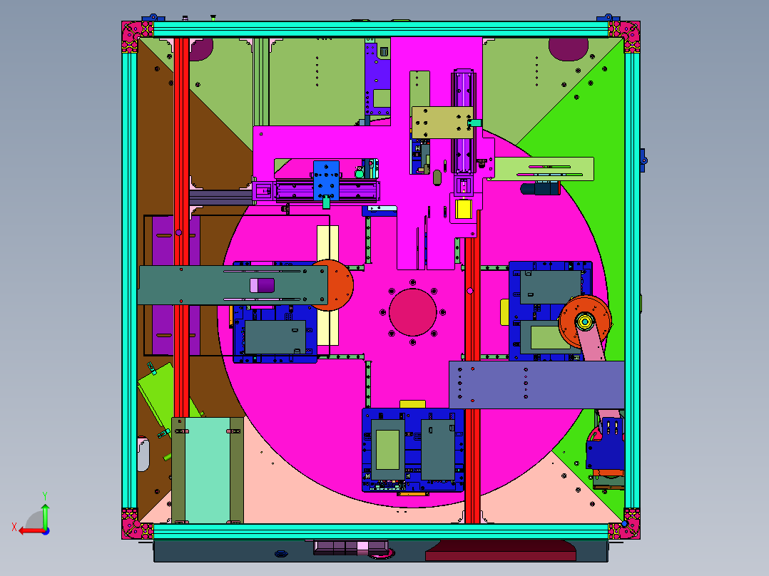液晶显示屏背光模组质量检测装置后视图