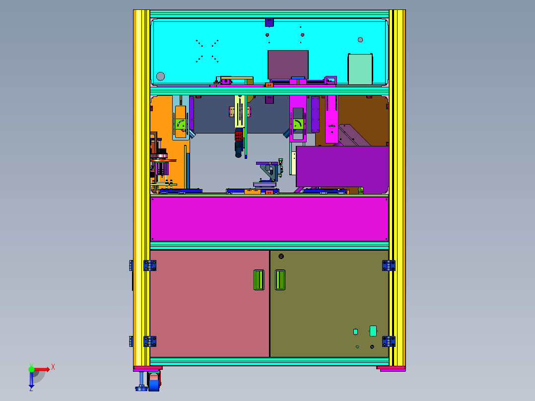 液晶显示屏背光模组质量检测装置俯视图