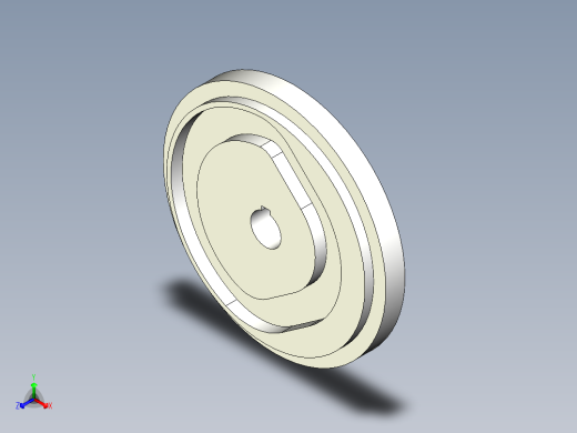 凸轮数控加工工艺设计 1391005正等轴测缩略图