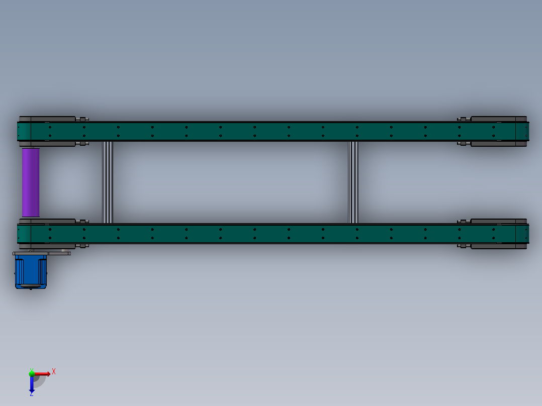 带治具同步带俯视图