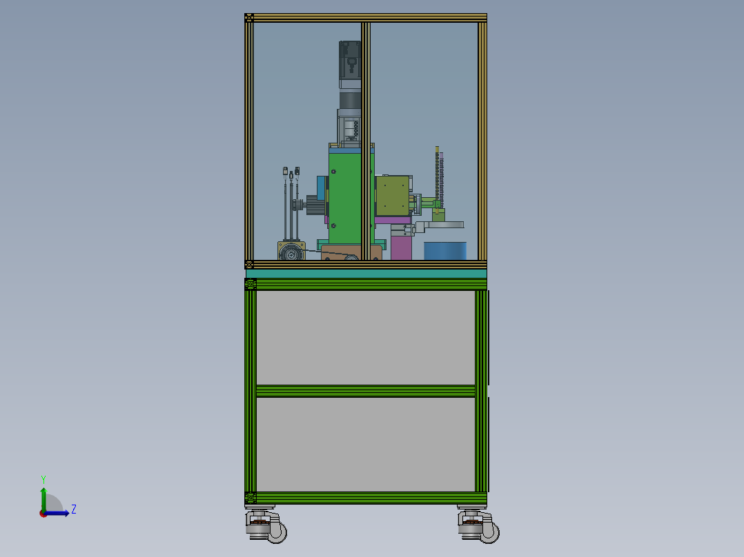 油泵波纹管-精滤器组装机左视图