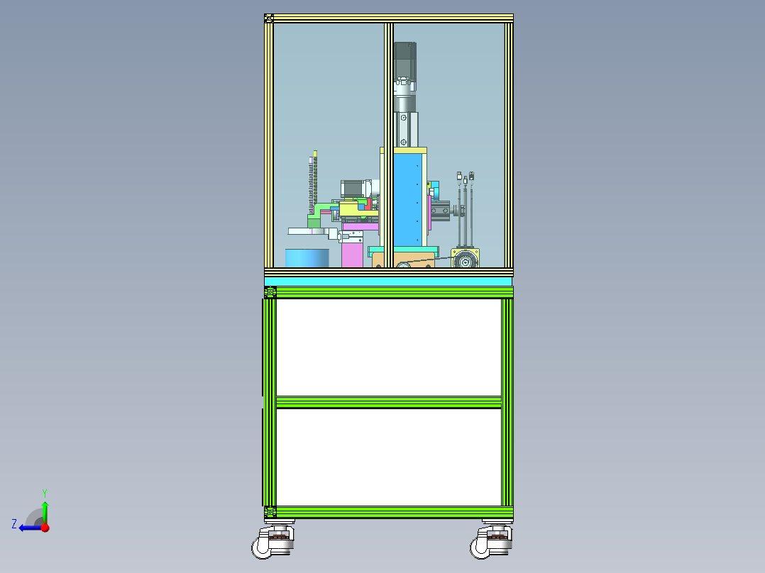 油泵波纹管-精滤器组装机右视图
