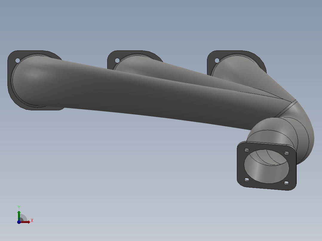 排气集管前视图