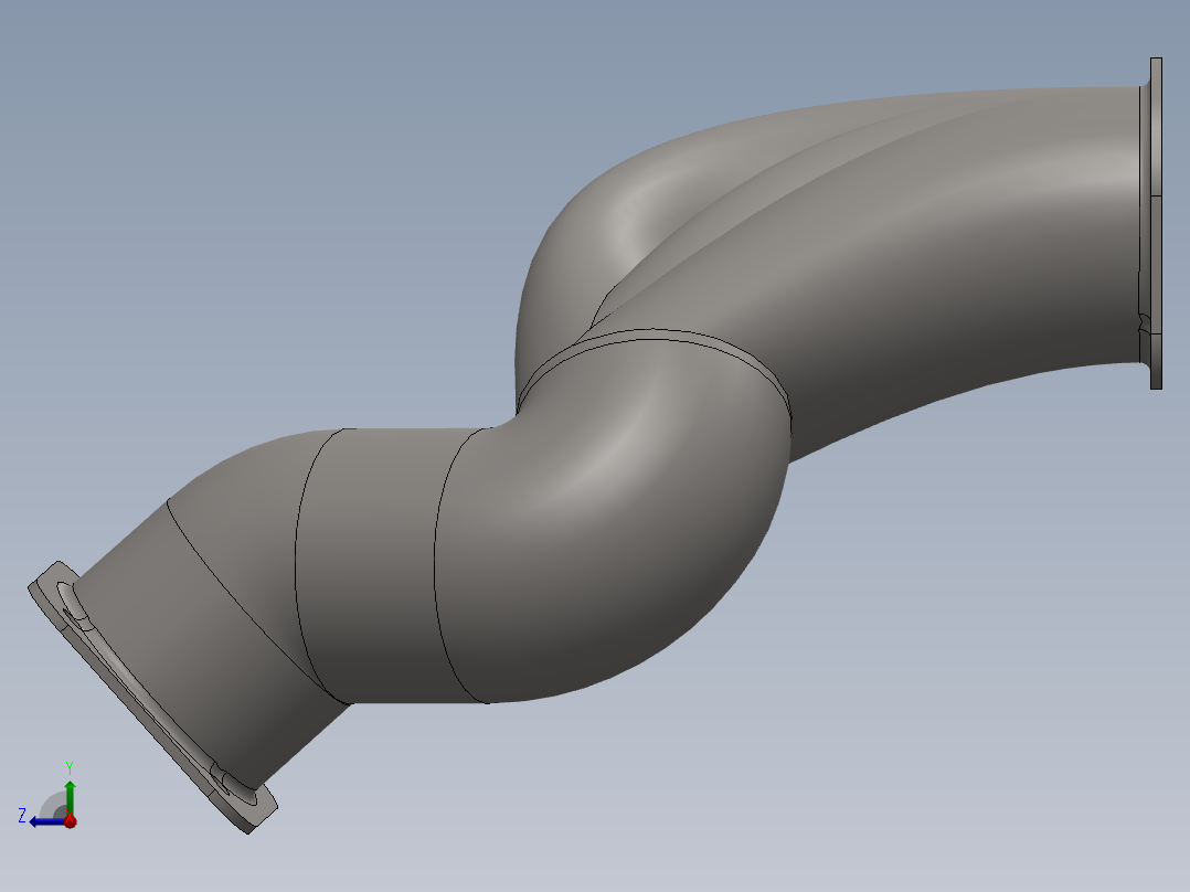 排气集管右视图