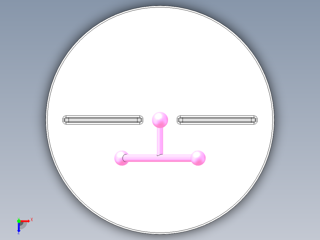 双曲狭缝通过动画俯视图