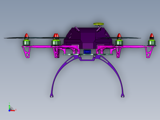 测绘用六翼无人机前视缩略图