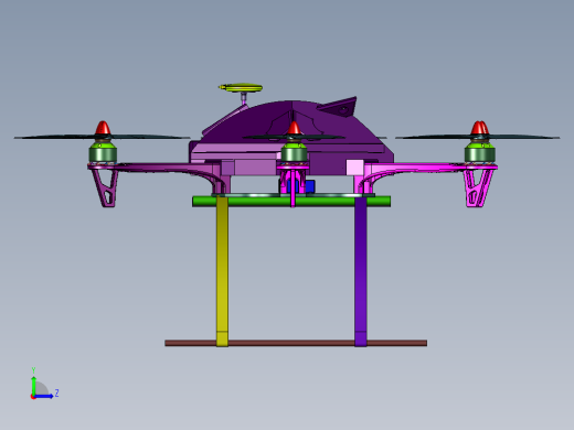 测绘用六翼无人机左视缩略图