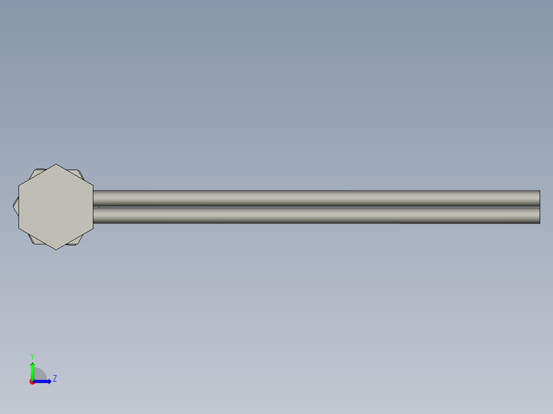 直角光纤反射式-螺母组件-LRC-6V2-Z左视图