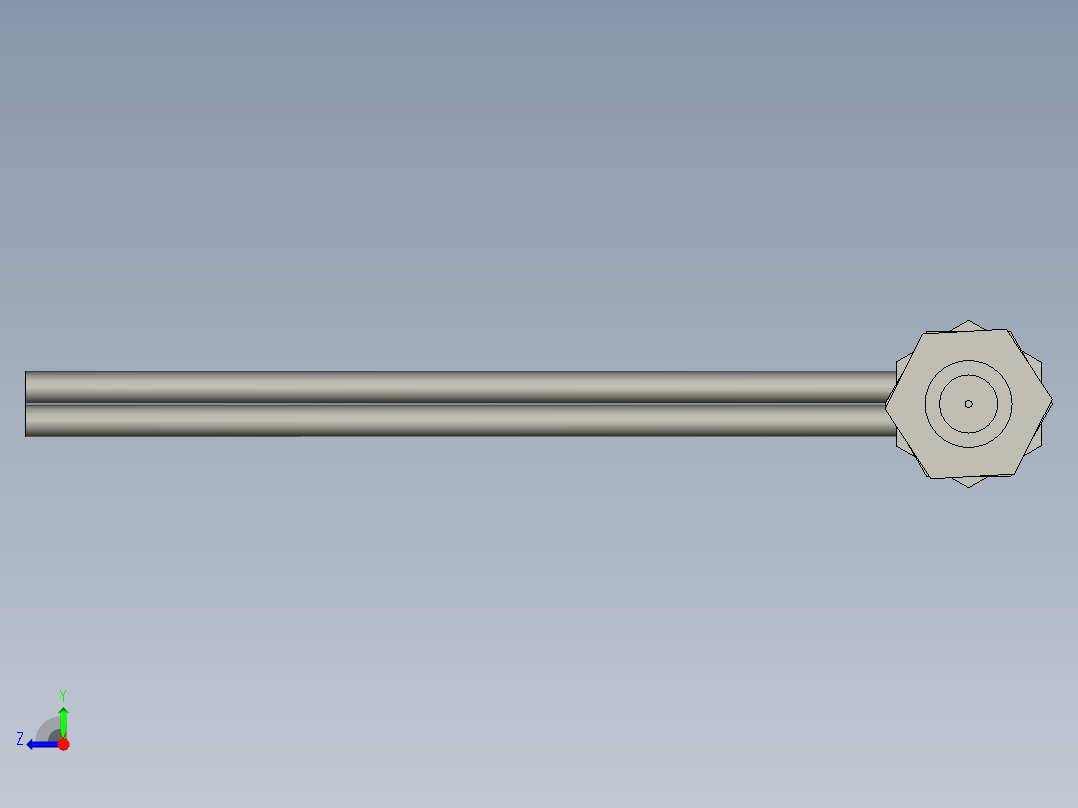 直角光纤反射式-螺母组件-LRC-6V2-Z右视图