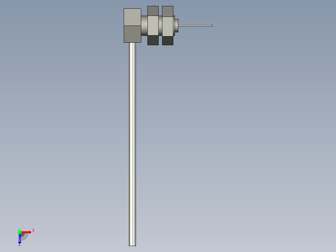 直角光纤反射式-螺母组件-LRC-6V2-Z俯视图