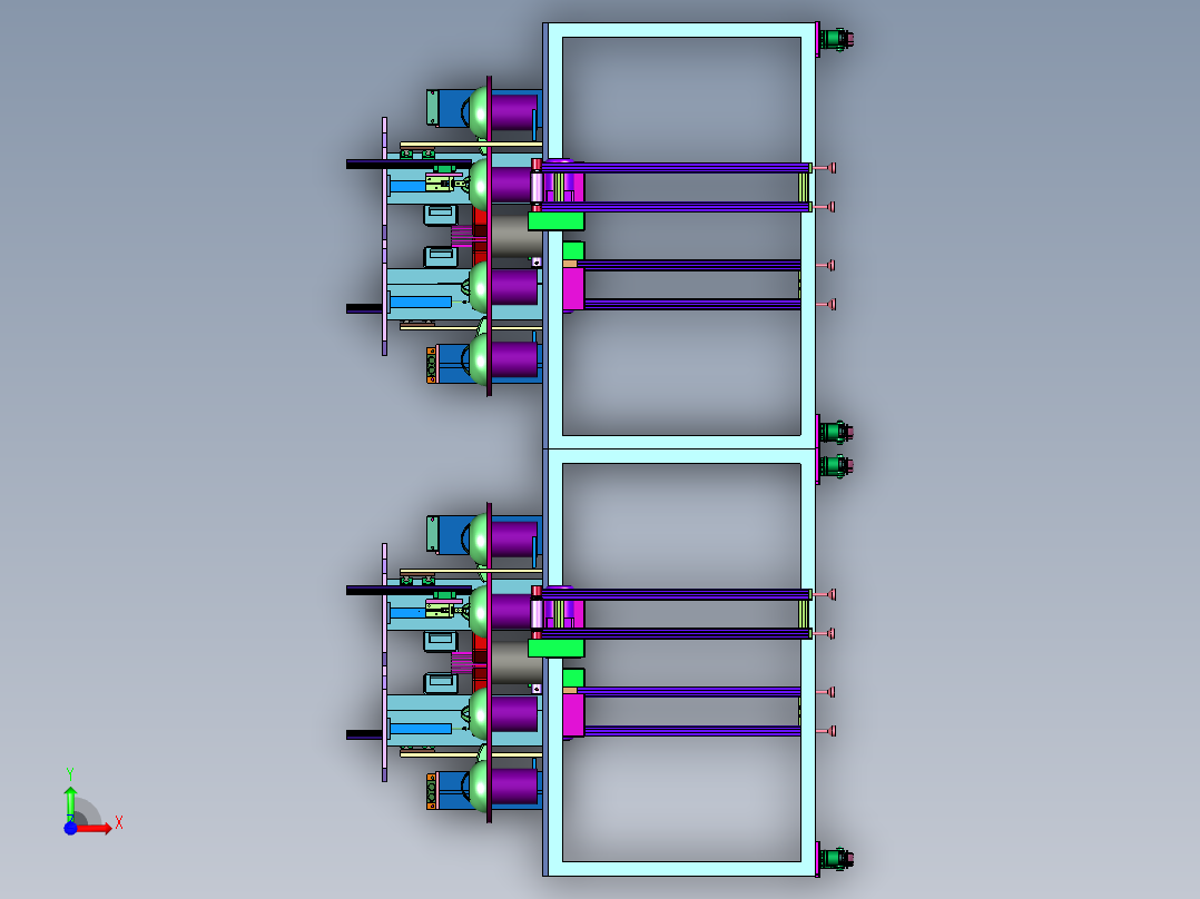 金属盖局部缺陷的检测装置前视图