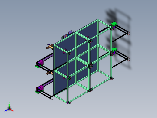 金属盖局部缺陷的检测装置正等轴测缩略图