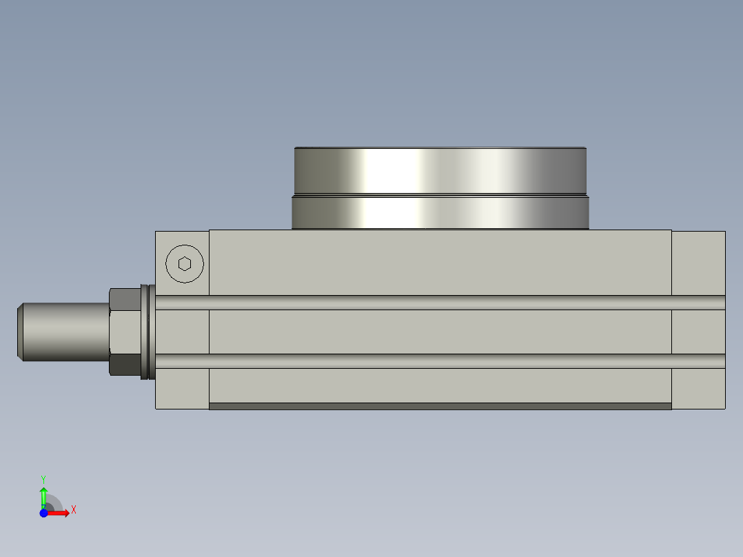 旋转气缸HRQ20亚德客前视图