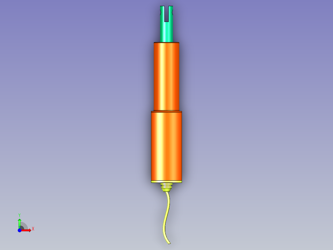 笔式电动推杆前视图