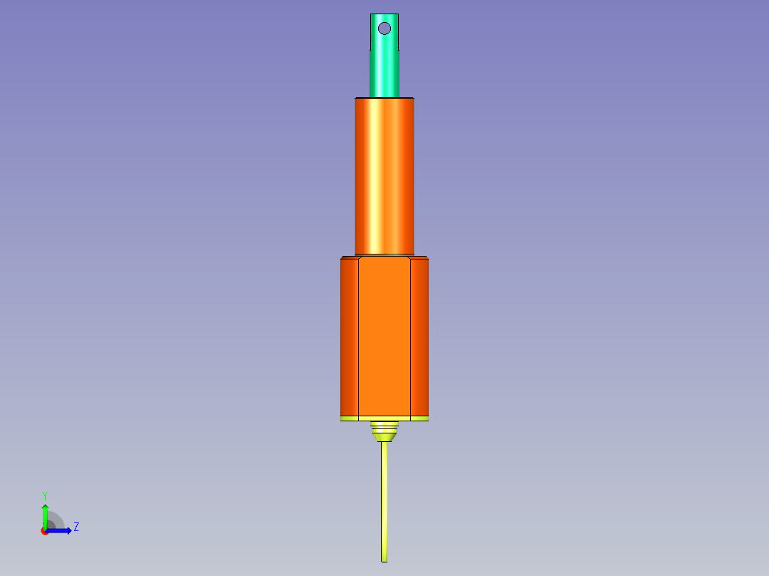 笔式电动推杆左视图