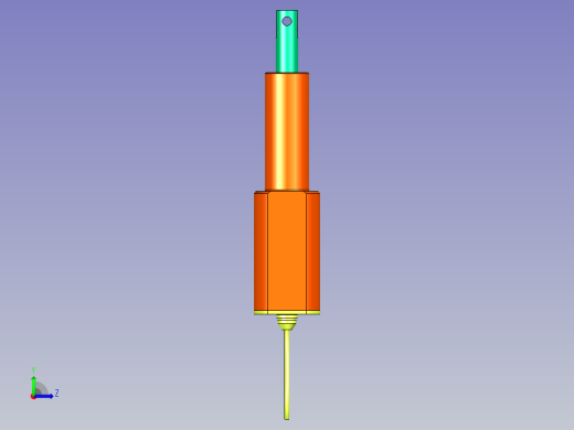 笔式电动推杆左视缩略图
