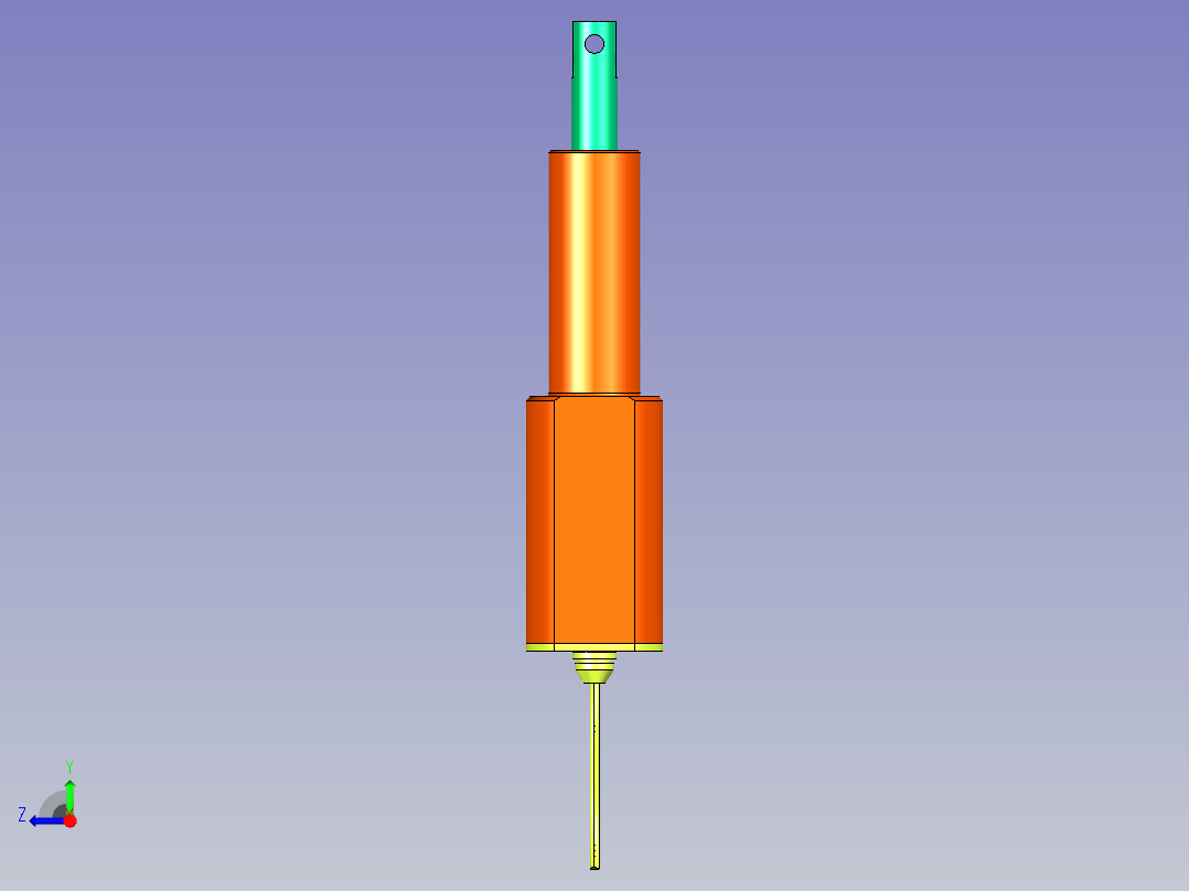 笔式电动推杆右视图