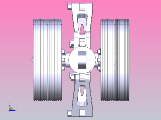 飞机起落架左视缩略图