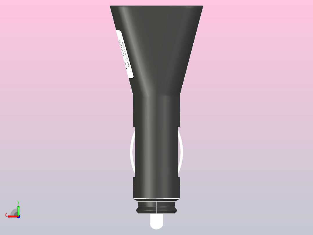 Mp3车载充电器后视图