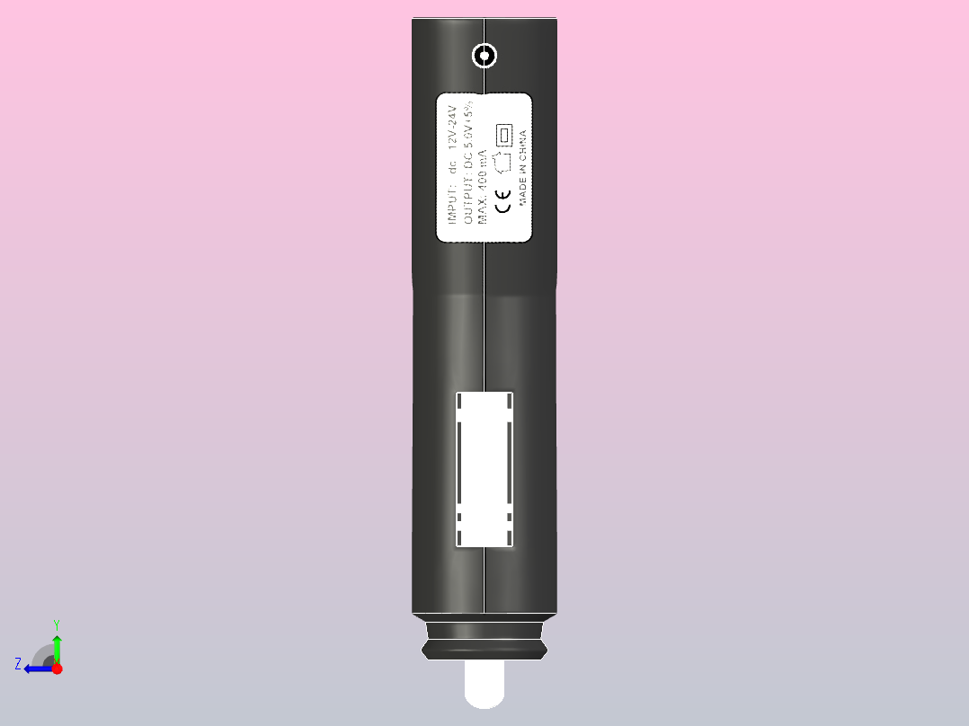 Mp3车载充电器右视图