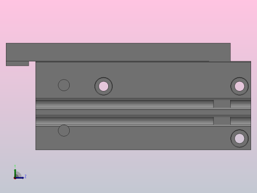 小型气动滑台（直线导轨）HMXH10系列[HMXH10-60-M9NS]左视缩略图
