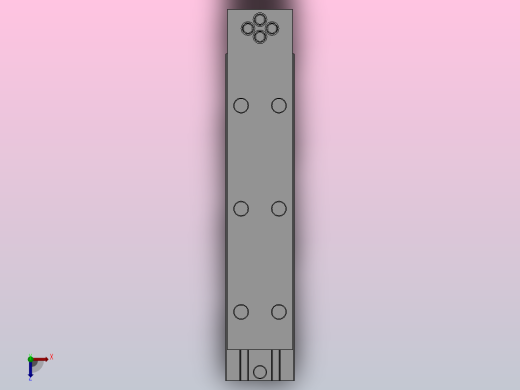 小型气动滑台（直线导轨）HMXH10系列[HMXH10-60-M9NS]俯视缩略图