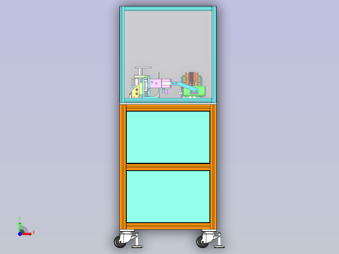 电机转子送料机前视图