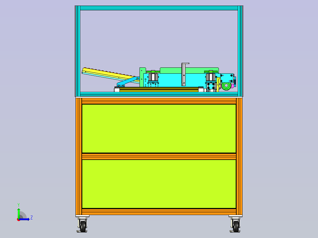 电机转子送料机左视图