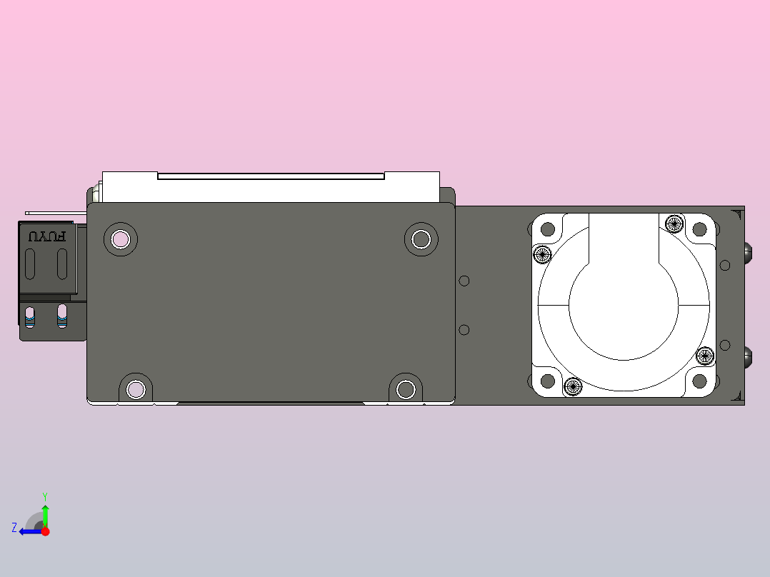 FSL120 直线模组[FSL120-E1300-10C7-BR-T40]右视图