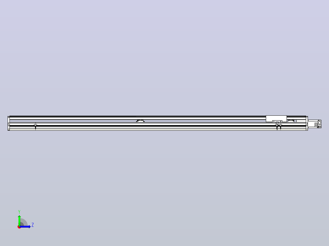 ETH17M-1750-BC-M40-C4直线模组左视图