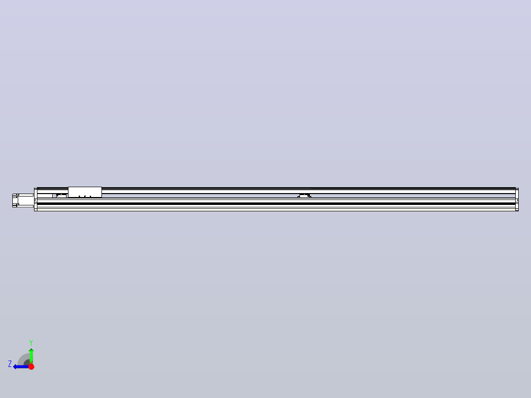 ETH17M-1750-BC-M40-C4直线模组右视图