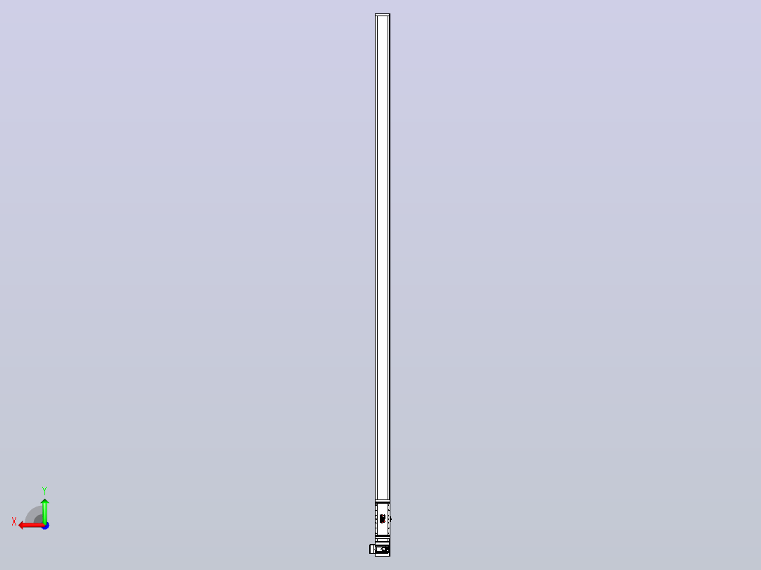 伺服电机集成皮带传动直线执行器TPA-OCB-140-256-L4450-LU-P75-N3后视图