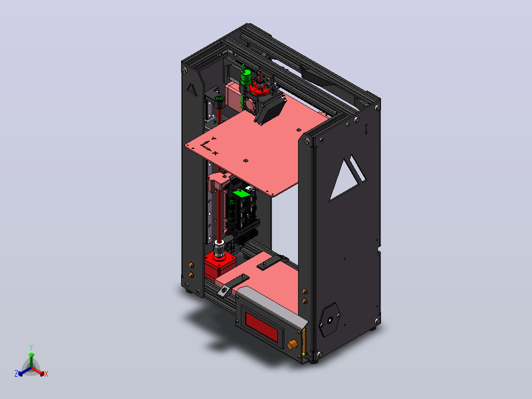Imprimante 3D打印机正等轴测图