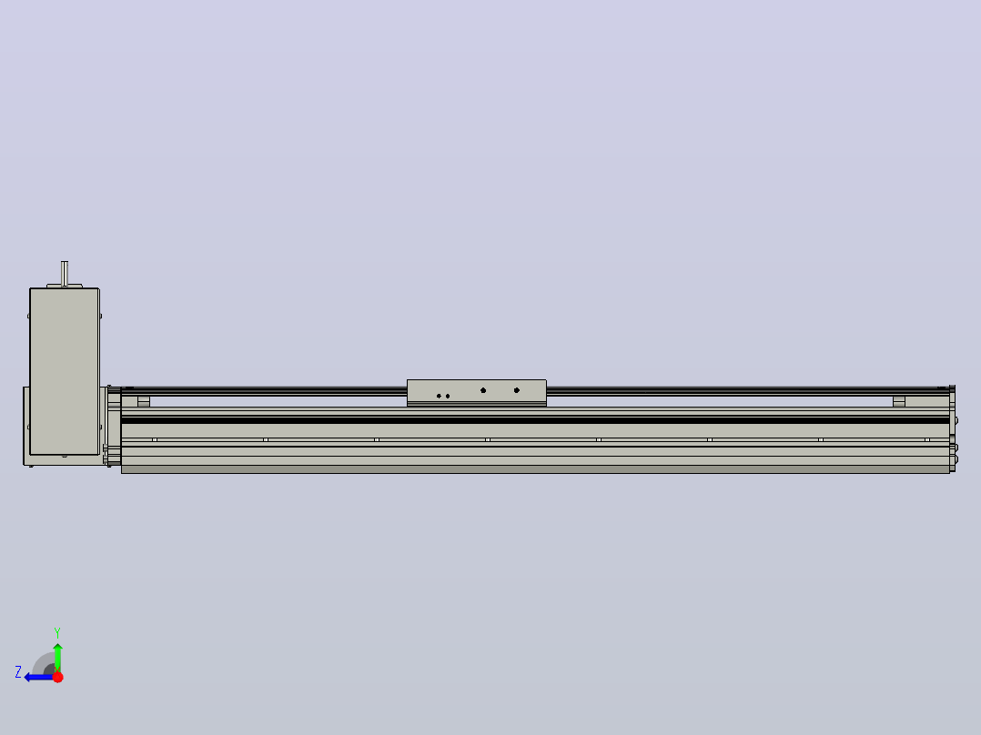 MT120BT半封闭皮带滑台[MT120BT.L100.500.RU.P40.C3]右视图