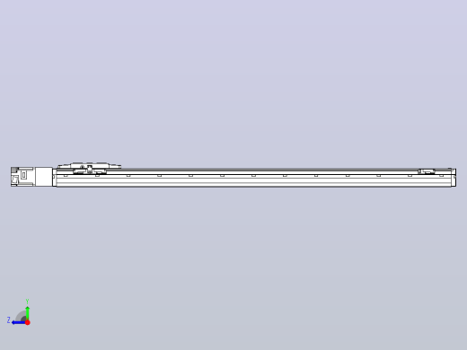 滚珠丝杠直线轴内置导轨TPA-GCR-120-1610C-L1050-M-M40-N3右视缩略图