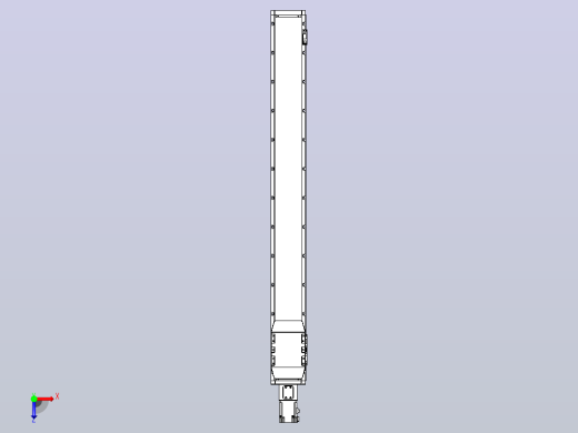 滚珠丝杠直线轴内置导轨TPA-GCR-120-1610C-L1050-M-M40-N3俯视缩略图
