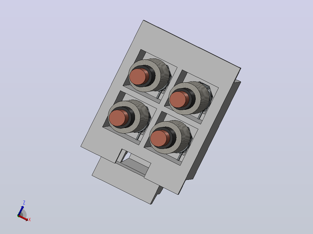4 针 12V 连接器主视图