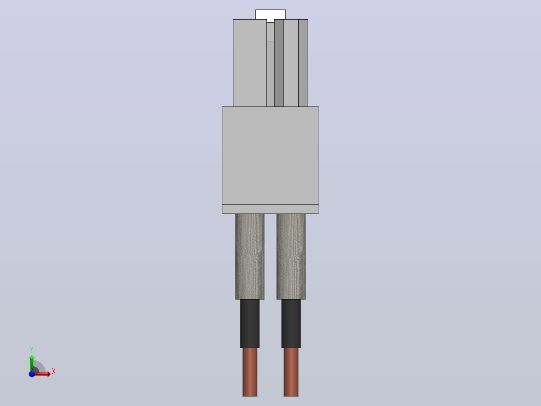 4 针 12V 连接器前视图