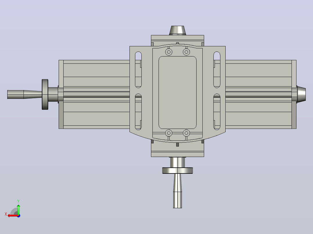 简化的3d CAD模型BG-6300后视图