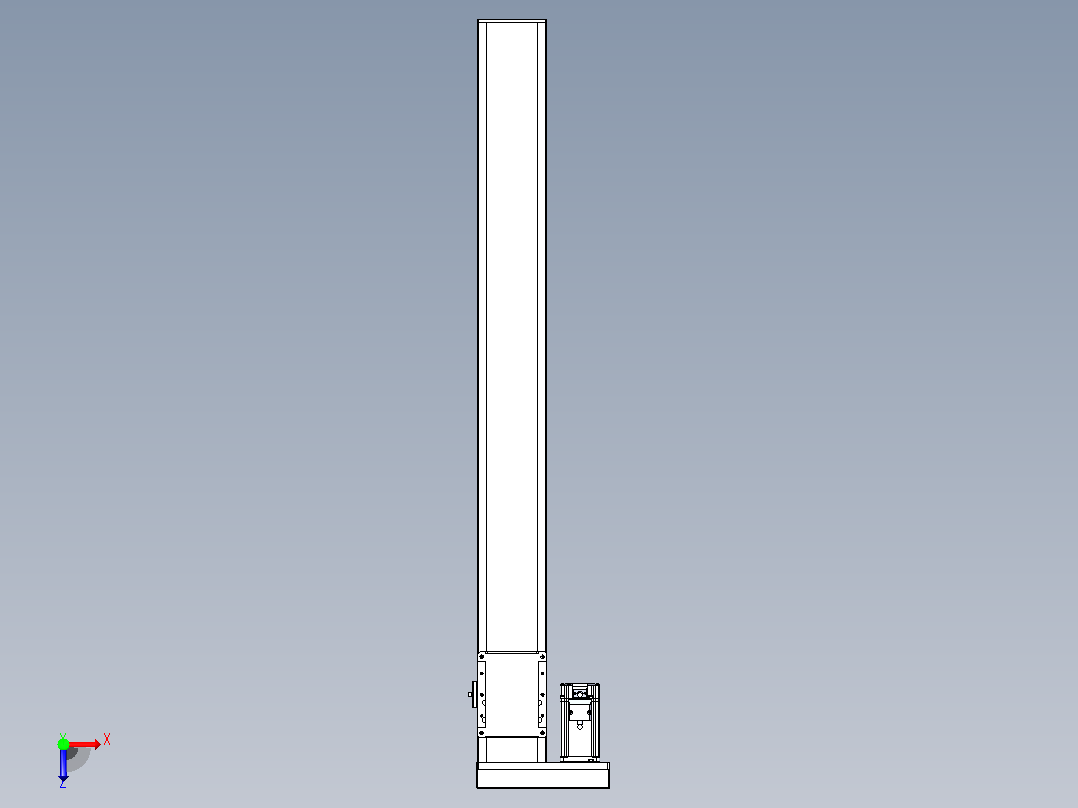 滚珠丝杠直线轴带导轨全封闭TPA-HCR-105D-1610C-L900-MR-Y-P40-N3俯视图