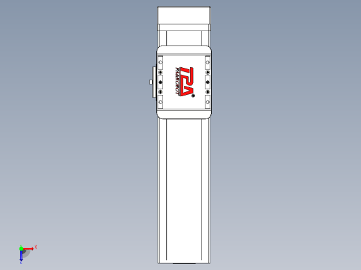 滚珠丝杠直线轴带导轨全封闭TPA-HCR-85D-1610C-L200-MP-Y-P20-N3俯视缩略图